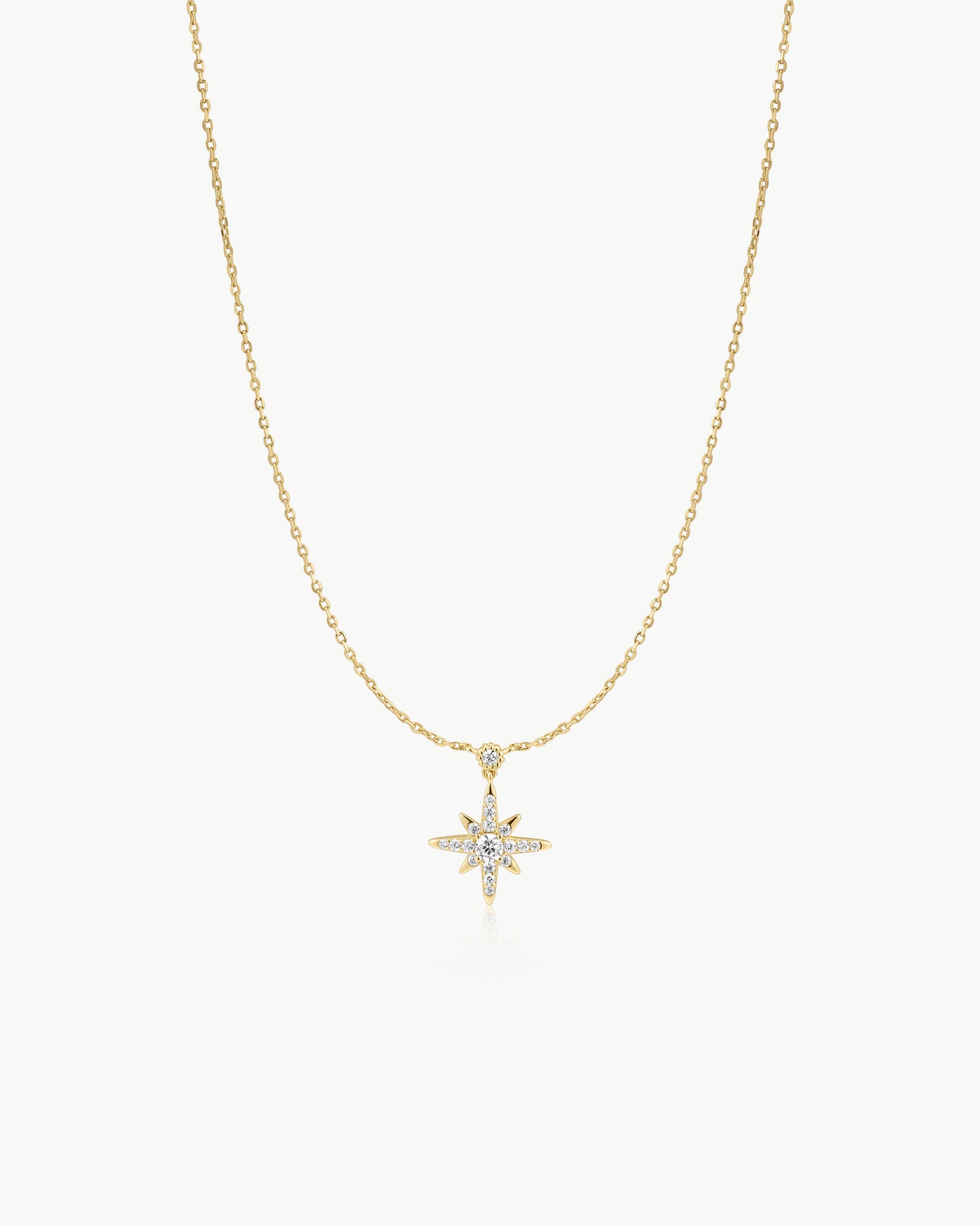 Gold Sparkling Nova Star Necklace