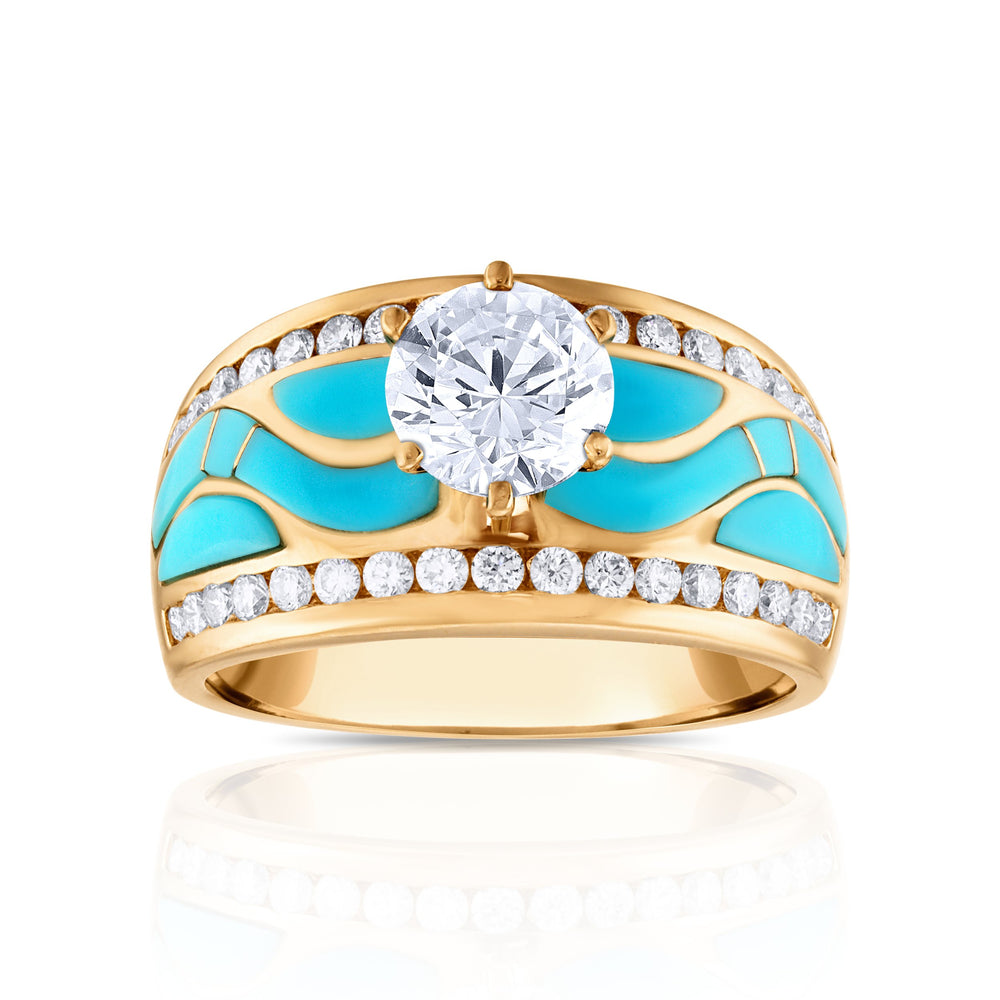 Sleeping Beauty Turquoise Azure Majesty Ring