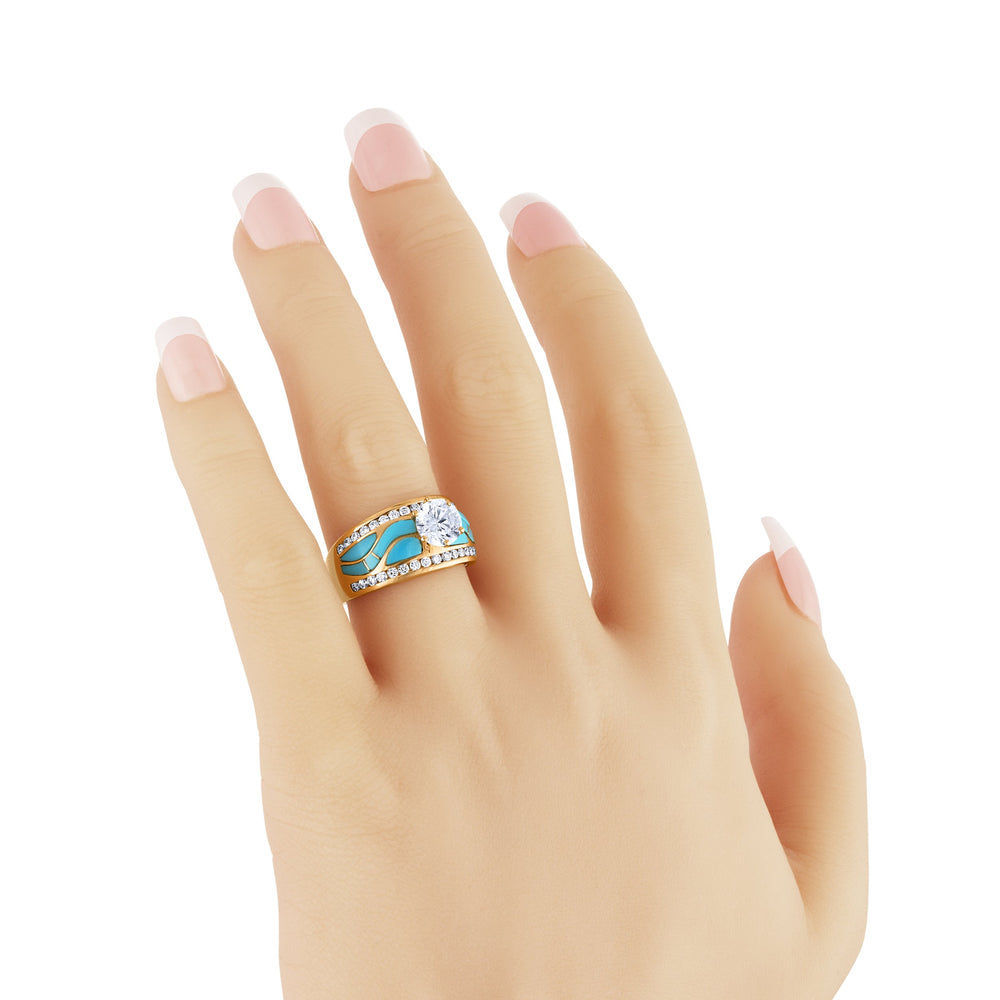 
                  
                    Sleeping Beauty Turquoise Azure Majesty Ring
                  
                
