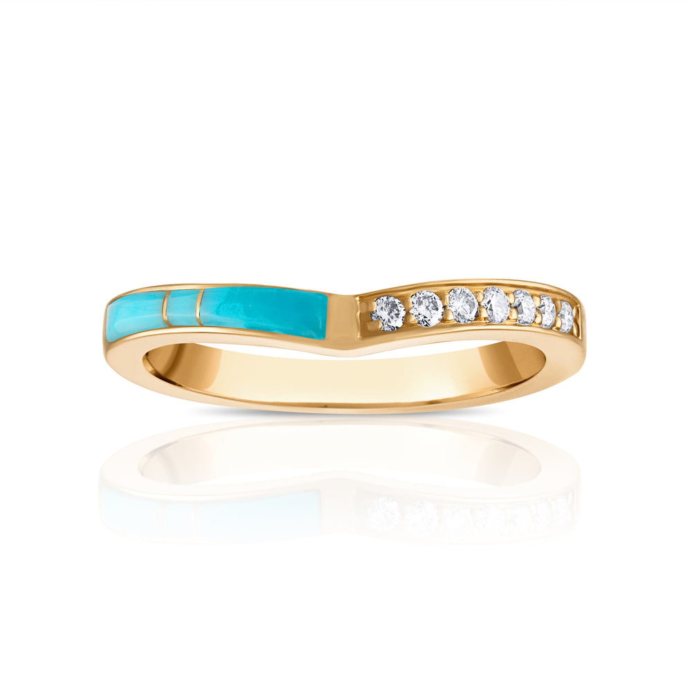 Prism Stackables: Sleeping Beauty Turquoise Chroma Arc Ring