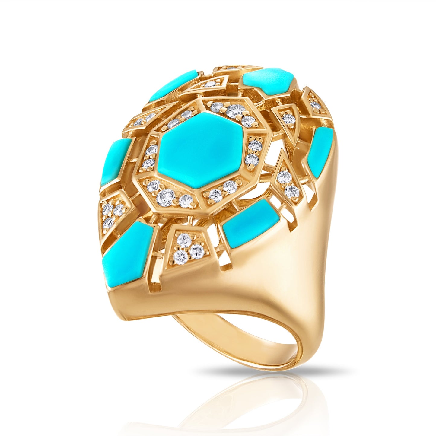 Sleeping Beauty Turquoise Crown Mirage Ring