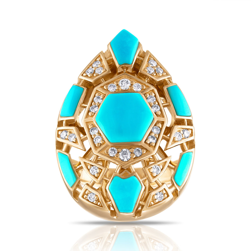 
                  
                    Sleeping Beauty Turquoise Crown Mirage Ring
                  
                
