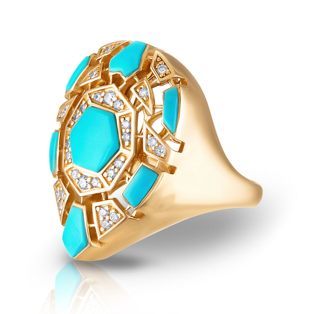 
                  
                    Sleeping Beauty Turquoise Crown Mirage Ring
                  
                