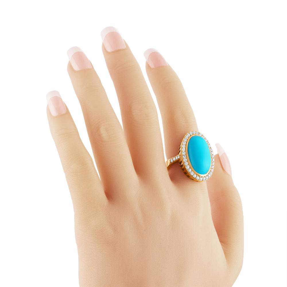 
                  
                    Sleeping Beauty Turquoise Golden Monarch Ring
                  
                