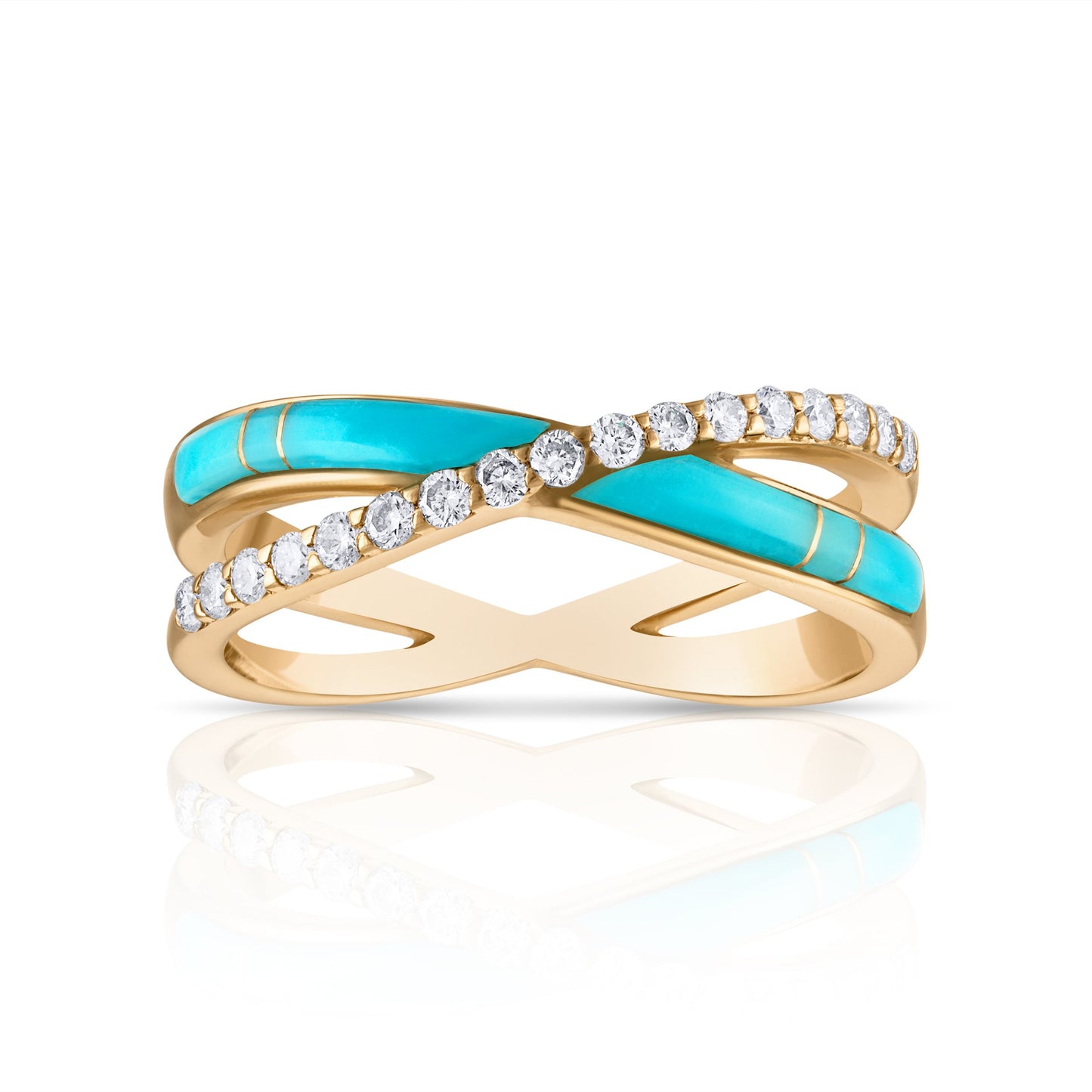 Sleeping Beauty Turquoise Infinity Ring
