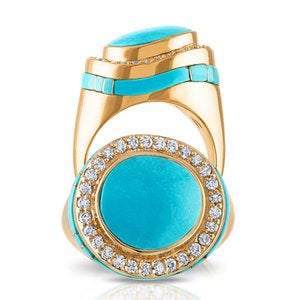 Sleeping Beauty Turquoise Luminary Ring