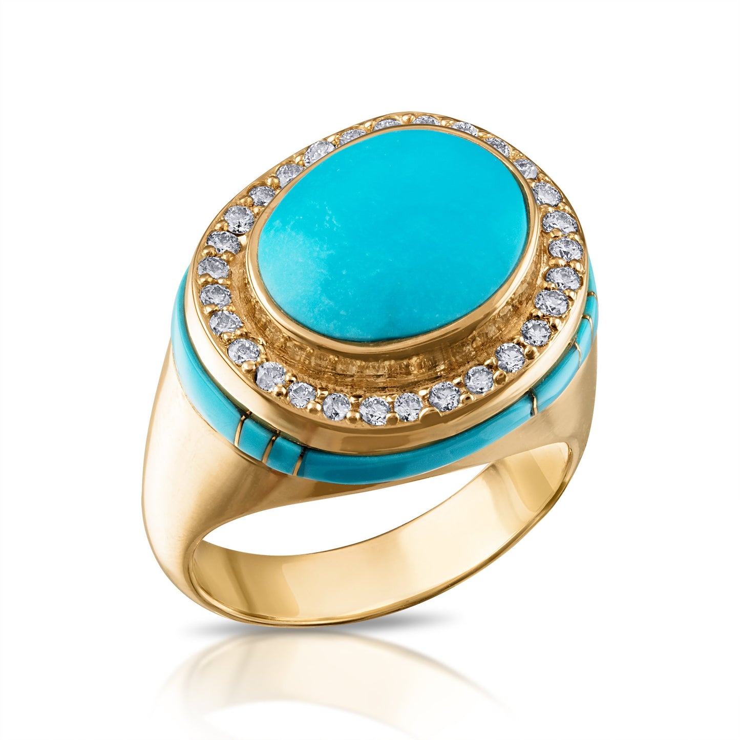 Sleeping Beauty Turquoise Luminary Ring