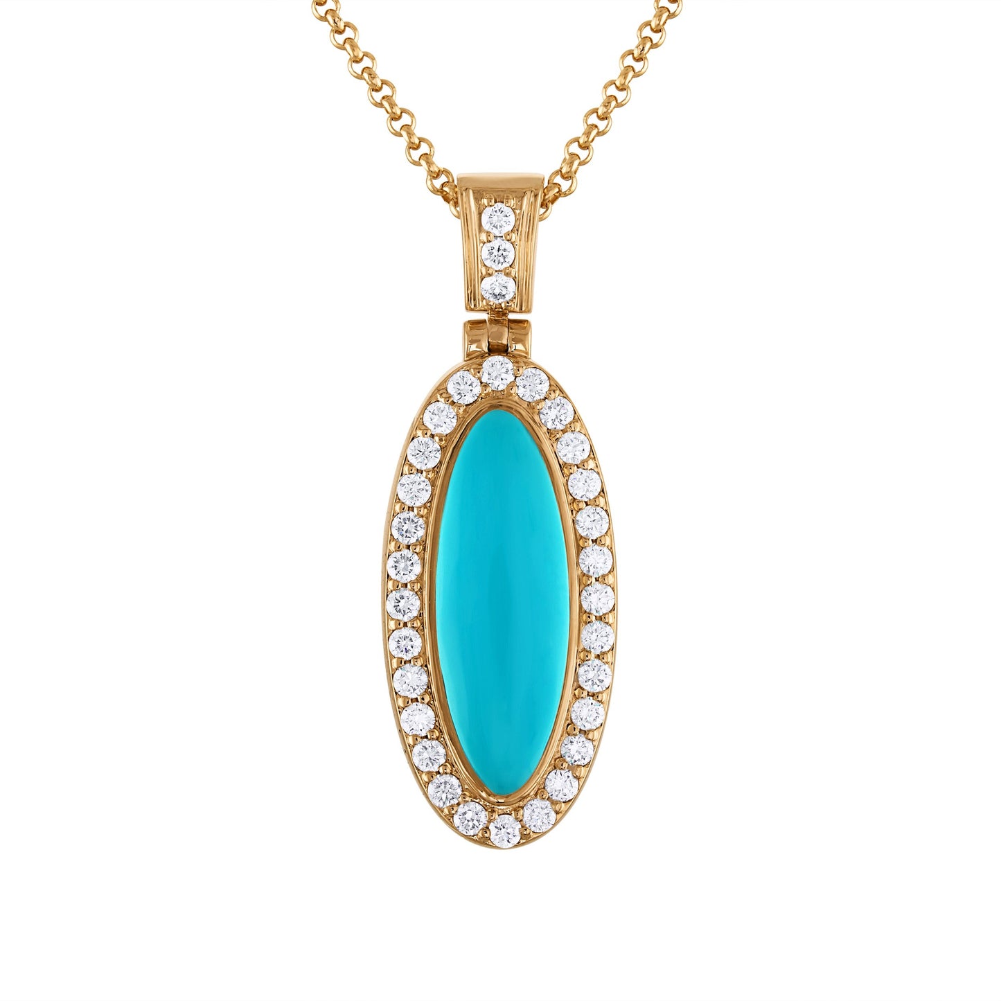 Sleeping Beauty Turquoise Eternal Elegance Pendant (with chain)