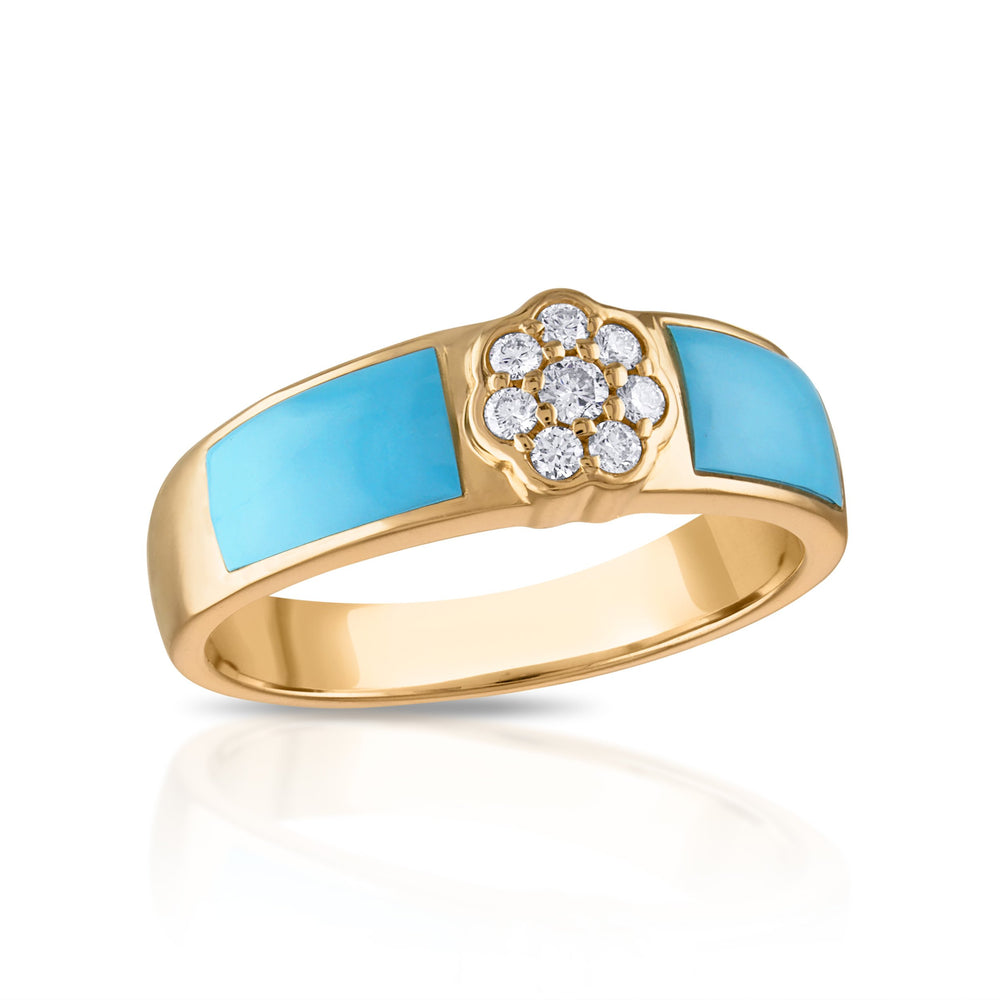 Sleeping Beauty Turquoise Bloom Ring