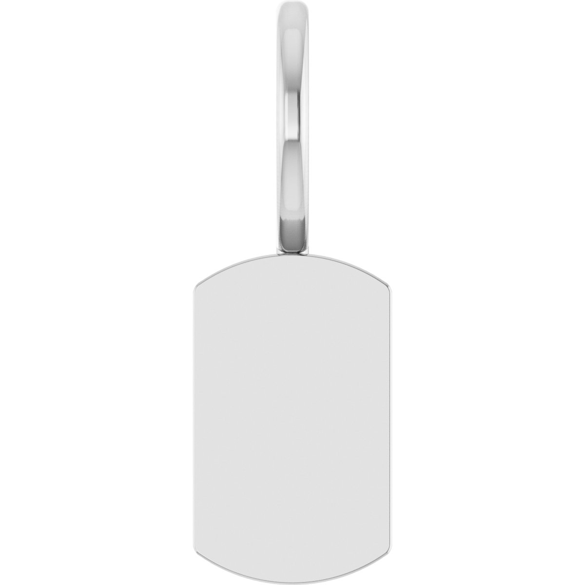Sterling Silver Engravable Dog Tag Charm/Pendant