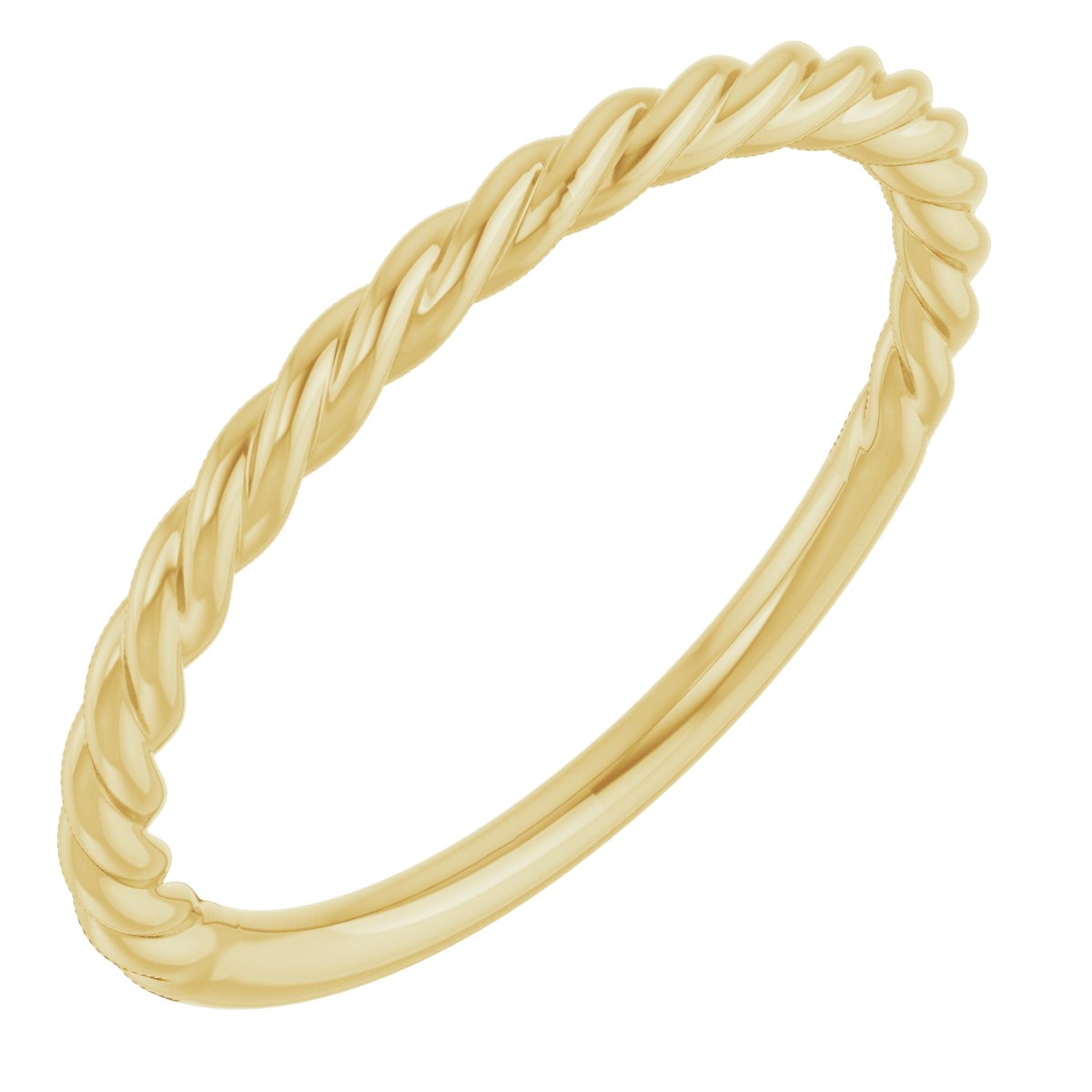 14K Yellow Gold 1.7 mm Rope Band