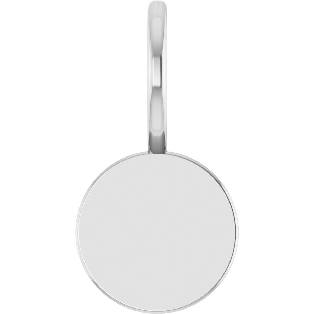 Sterling Silver Engravable Disc Charm/Pendant