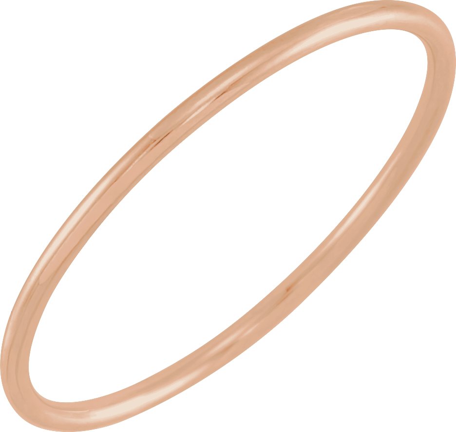 14K Rose Gold Stackable Ring Size 8