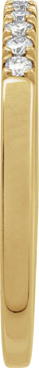 10K Yellow Gold 1/6 CTW Lab-Grown Diamond Stackable Ring