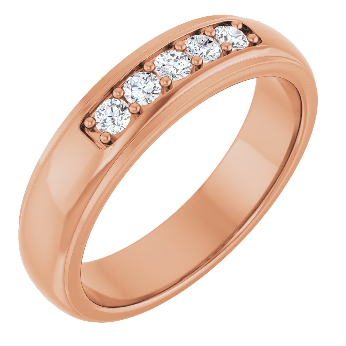 14K Rose Gold 1/3 CTW Lab-Grown Diamond Band