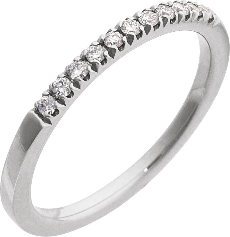 Sterling Silver 1/6 CTW Lab-Grown Diamond Stackable Ring