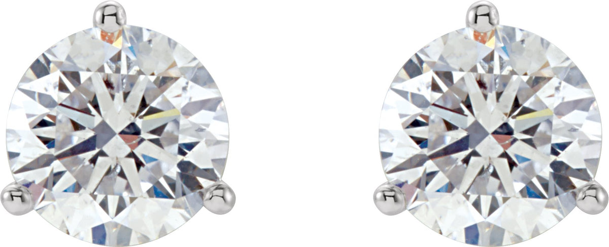 Platinum 1/2 CTW Natural Diamond Stud Earrings