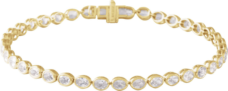 14K Yellow Gold 4 9/10 CTW Lab-Grown Diamond Line 7