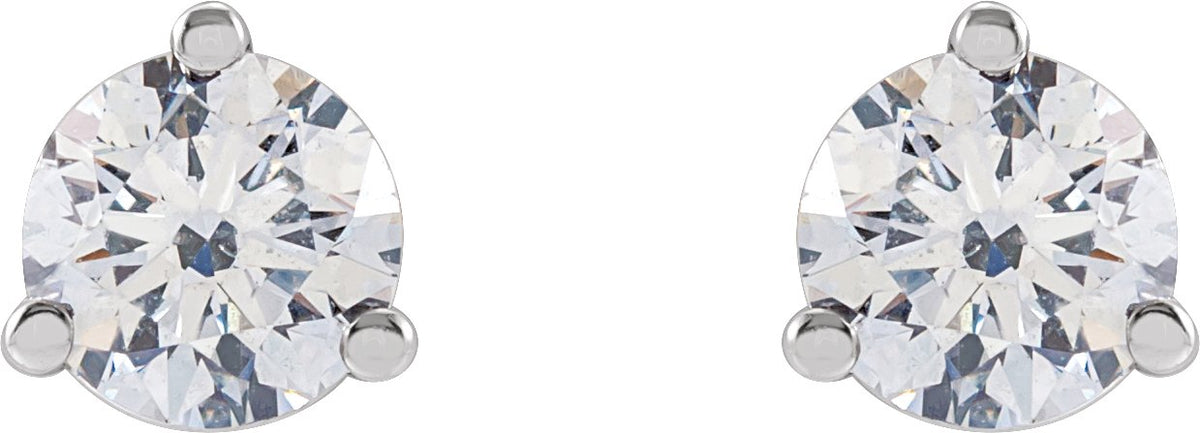 14K White Gold 1/2 CTW Lab-Grown Diamond Stud Earrings