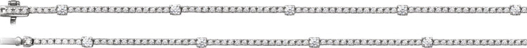 14K White Gold 4 CTW Lab-Grown Diamond Line 16
