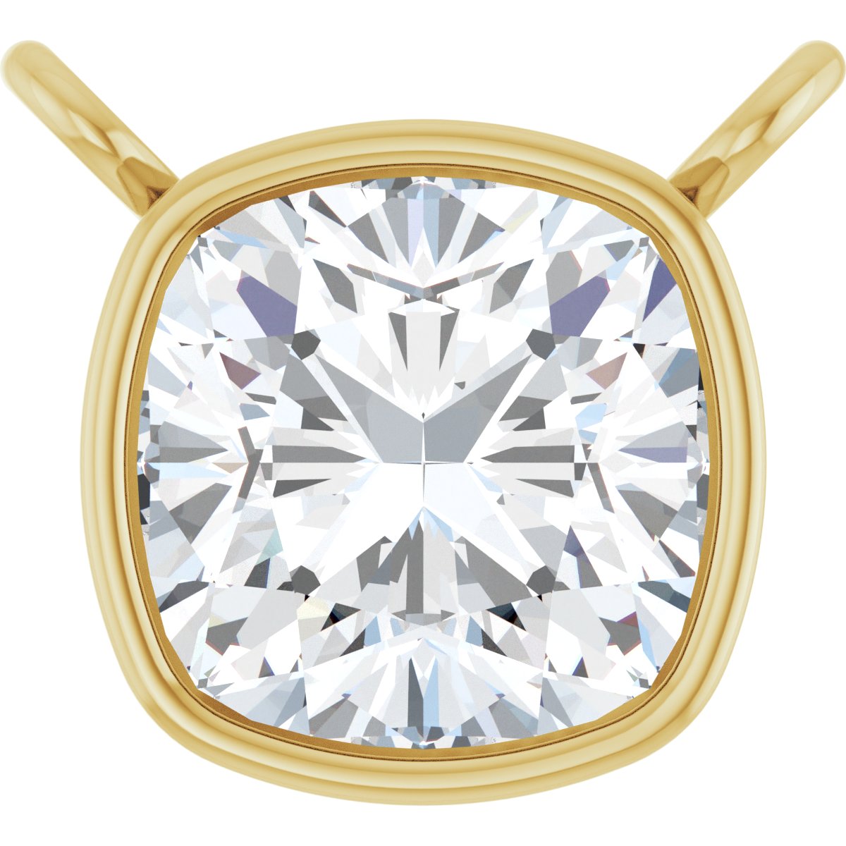 14K Yellow Gold 1 CT Lab-Grown Diamond Necklace Center