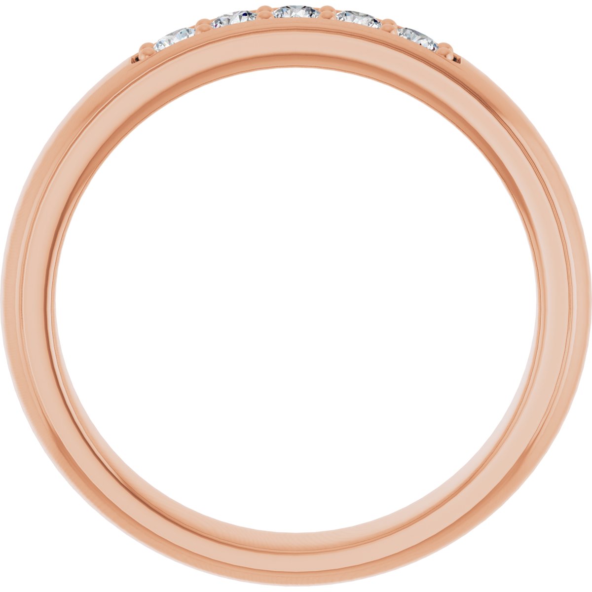 14K Rose Gold 1/3 CTW Lab-Grown Diamond Band