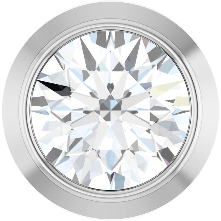 Sterling Silver 1/10 CT Lab-Grown Diamond Slide Pendant