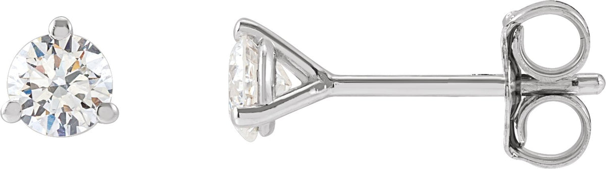 14K White Gold 1/3 CTW Lab-Grown Diamond Stud Earrings