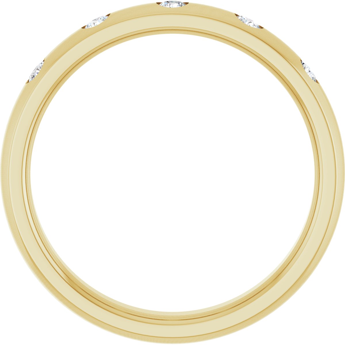 14K Yellow Gold .02 CTW Natural Diamond Anniversary Band