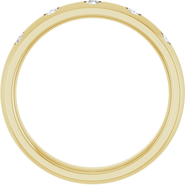 14K Yellow Gold .02 CTW Natural Diamond Anniversary Band