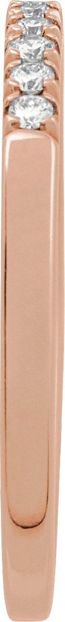10K Rose Gold 1/6 CTW Lab-Grown Diamond Stackable Ring
