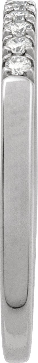 Sterling Silver 1/6 CTW Lab-Grown Diamond Stackable Ring