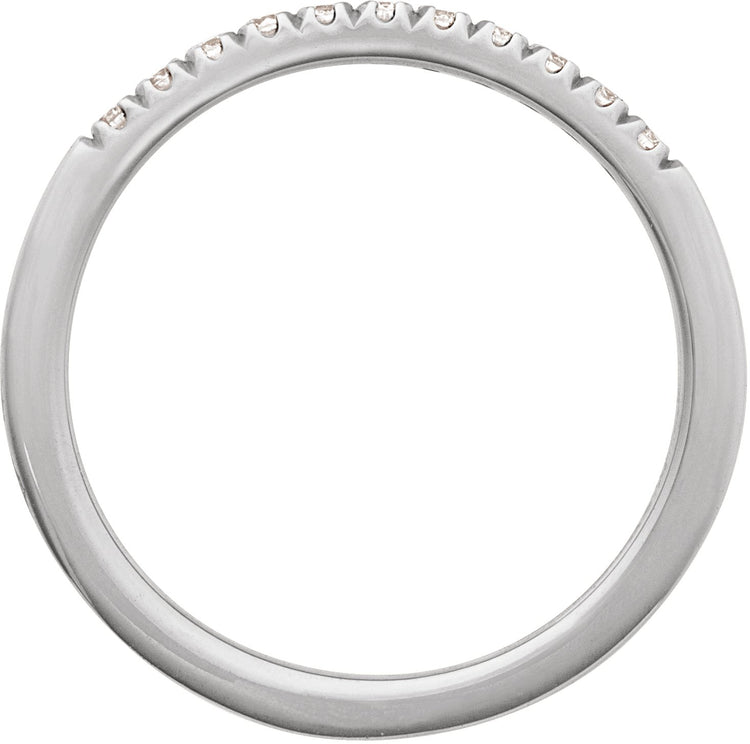 Sterling Silver 1/6 CTW Lab-Grown Diamond Stackable Ring