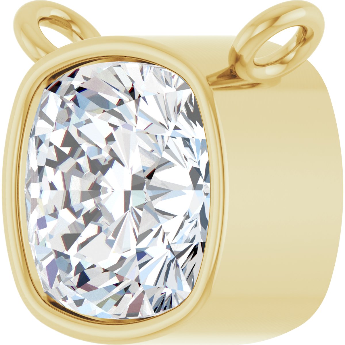 14K Yellow Gold 1 CT Lab-Grown Diamond Necklace Center