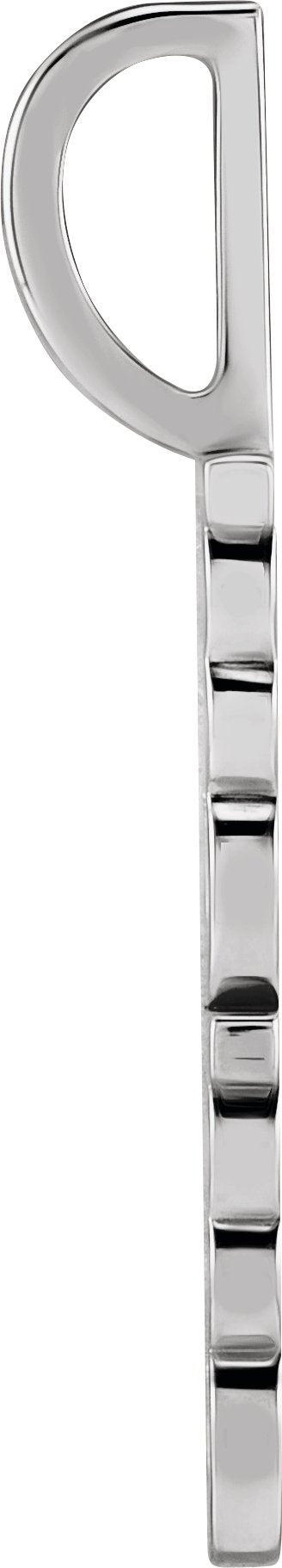 14K White Gold Mama Charm/Pendant