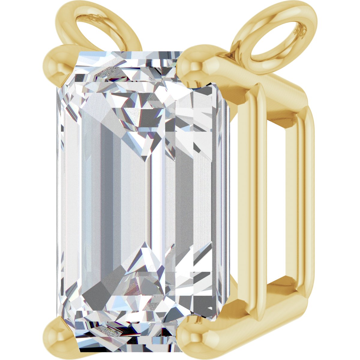14K Yellow Gold 1 CT Lab-Grown Diamond Necklace Center