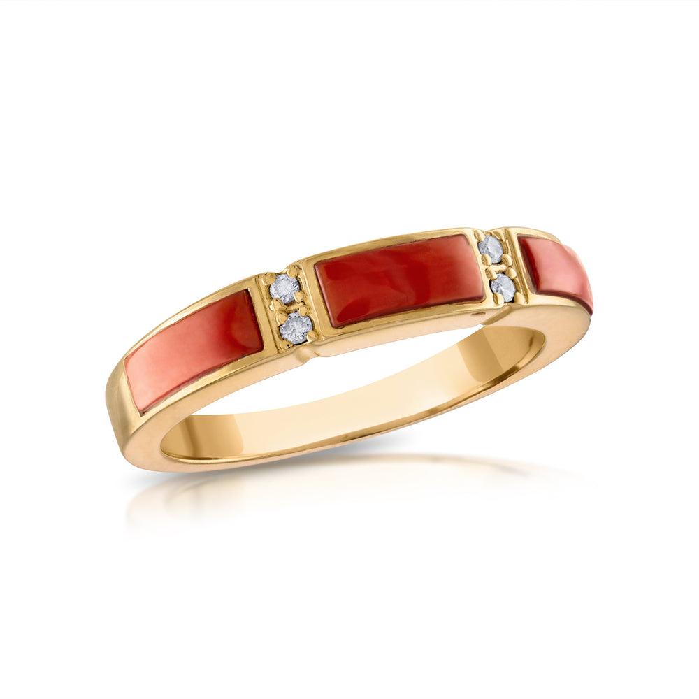 Prism Stackables: Mediterranean Coral Endless Horizon Ring